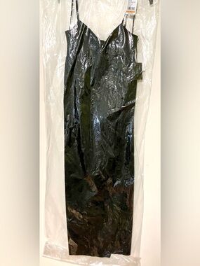 1. STATE Sweetheart Neck Sleeveless Front Bow Maxi Dress/Rich Black- Size: Small
